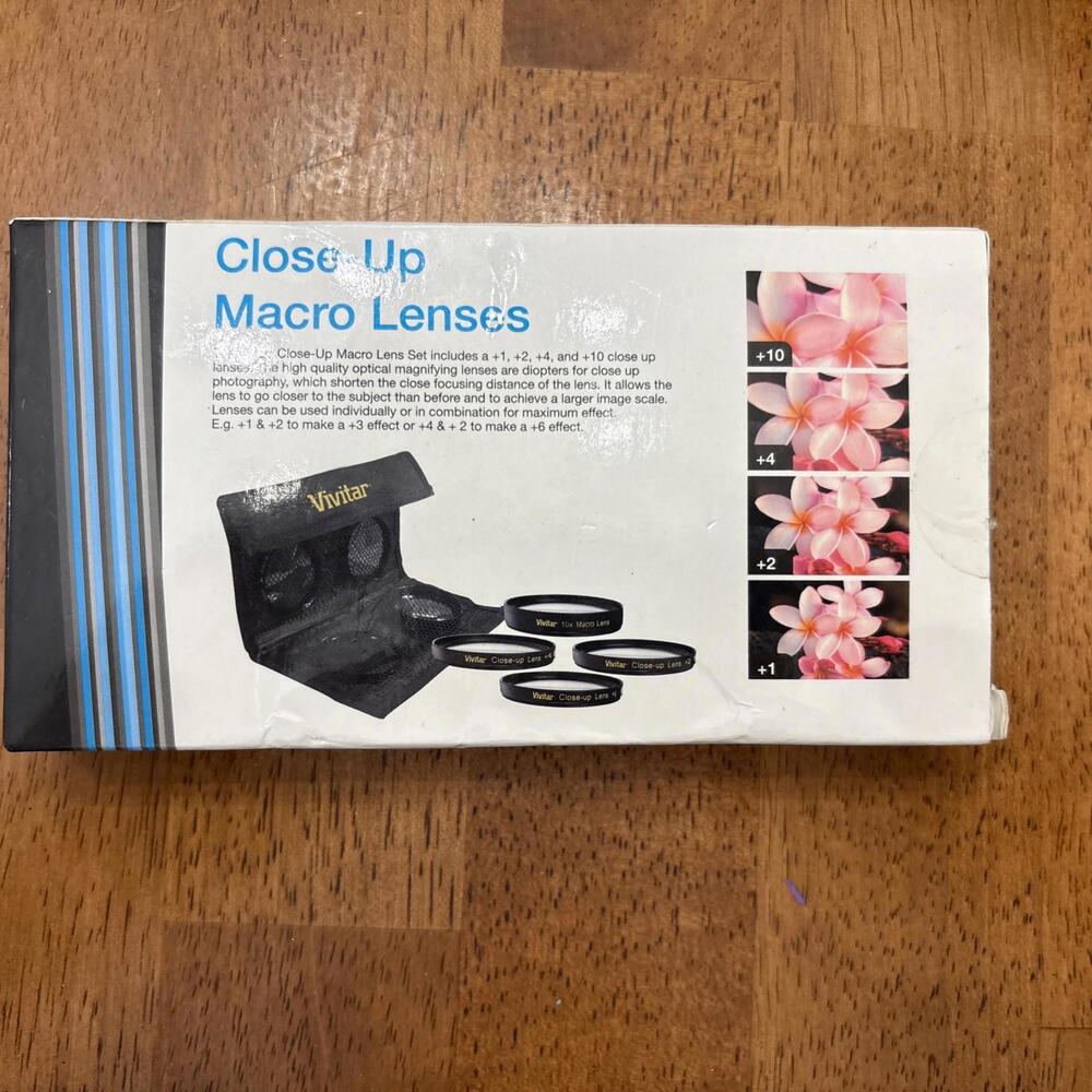 +1 +2 +4 +10 Close Up Macro Diopter Filter Set. For Nikon Sony Canon Lenses NIB - Picture 3 of 6